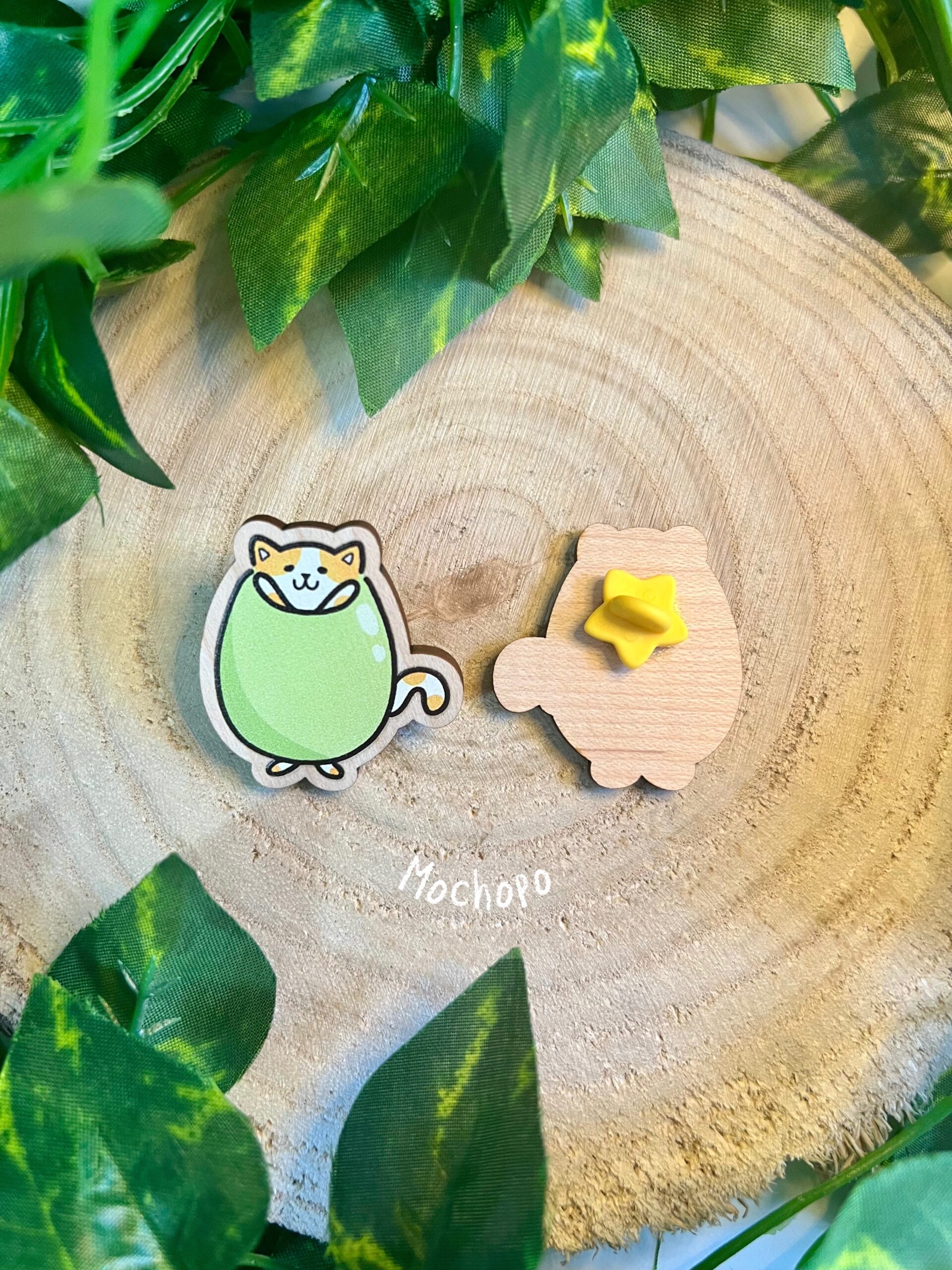 Pin de madera del gato aceituno (Benjamín) - Imagen 4