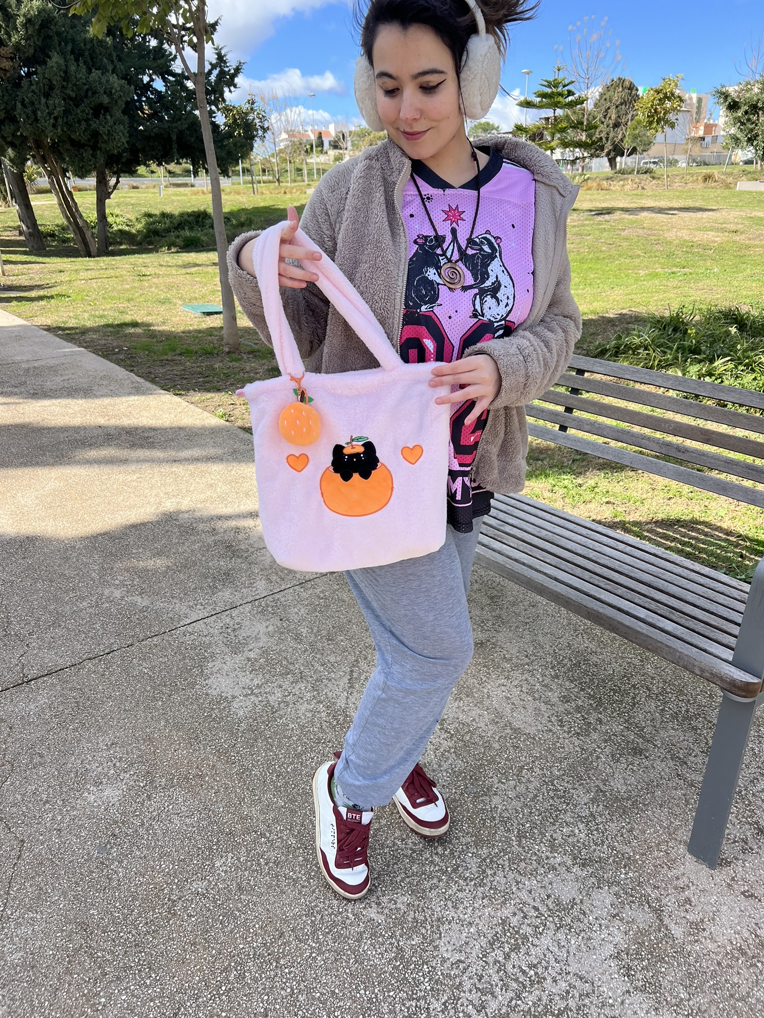 (PRE-VENTA) Bolso de Peluche Peluso (Gato Mandarino) – Bandolera Kawaii Convertible