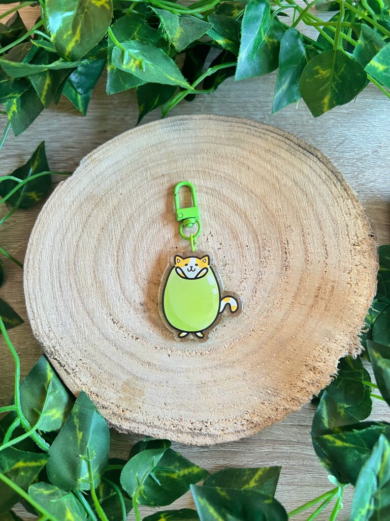 Llavero gato aceituno (Benjamín)