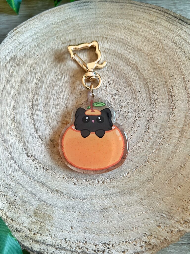 Llavero gato mandarino (Peluso)